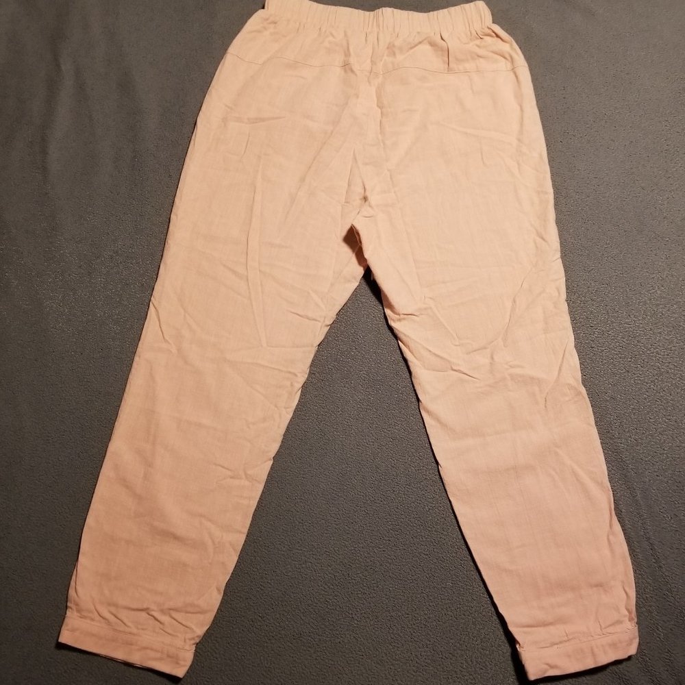 Pink Drawstring Pants With Pockets - Picture 4 of 13